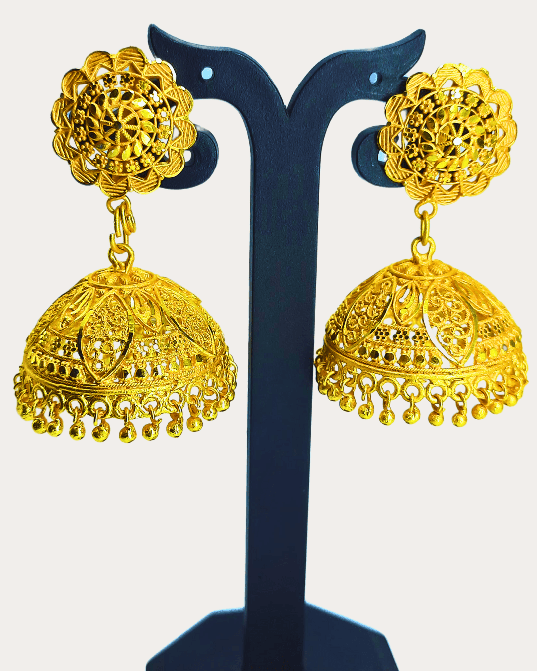 Classy Trendy Gold plated Floral Jhumka