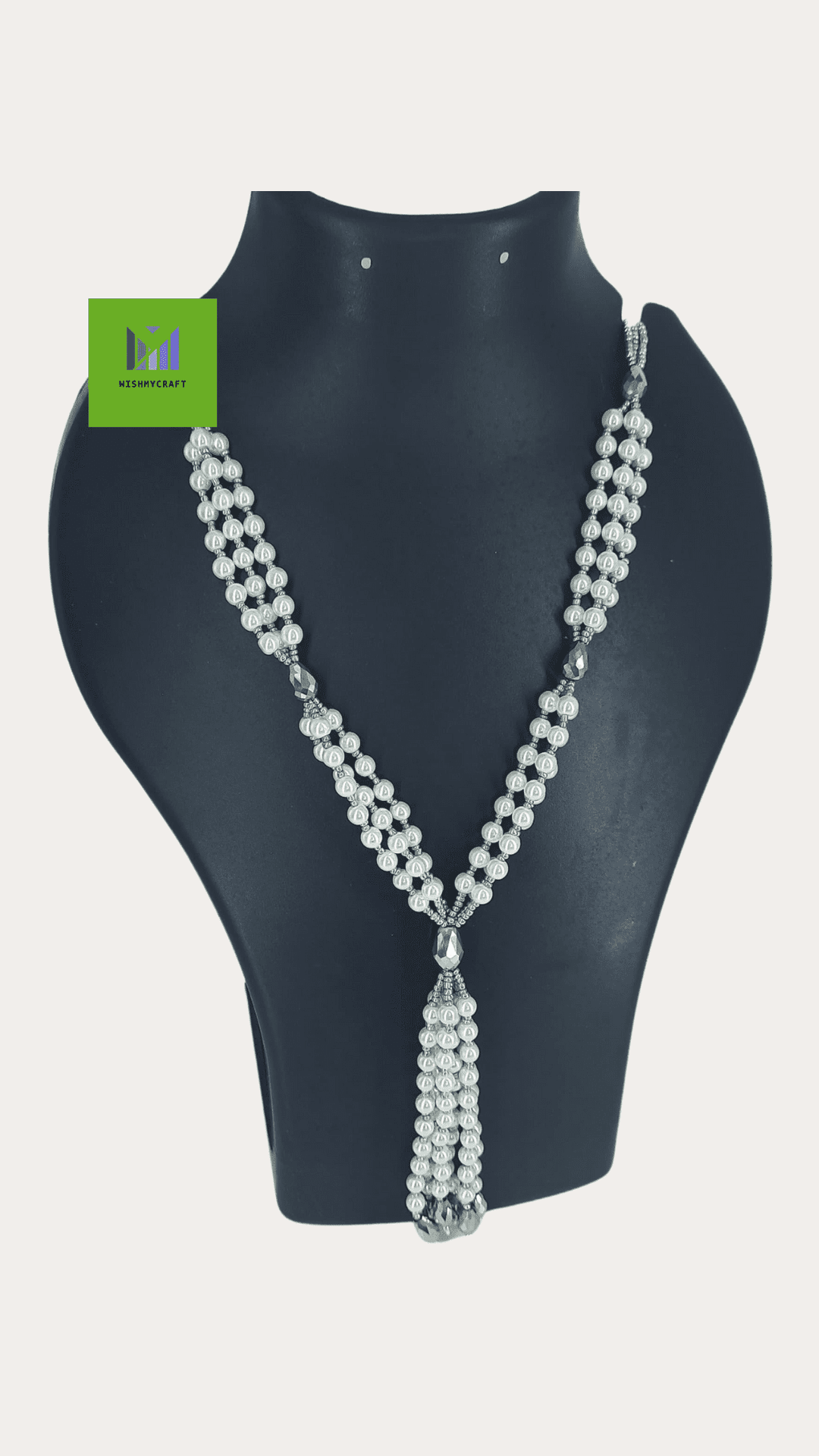 Stylish Tie Long Pearl Necklace