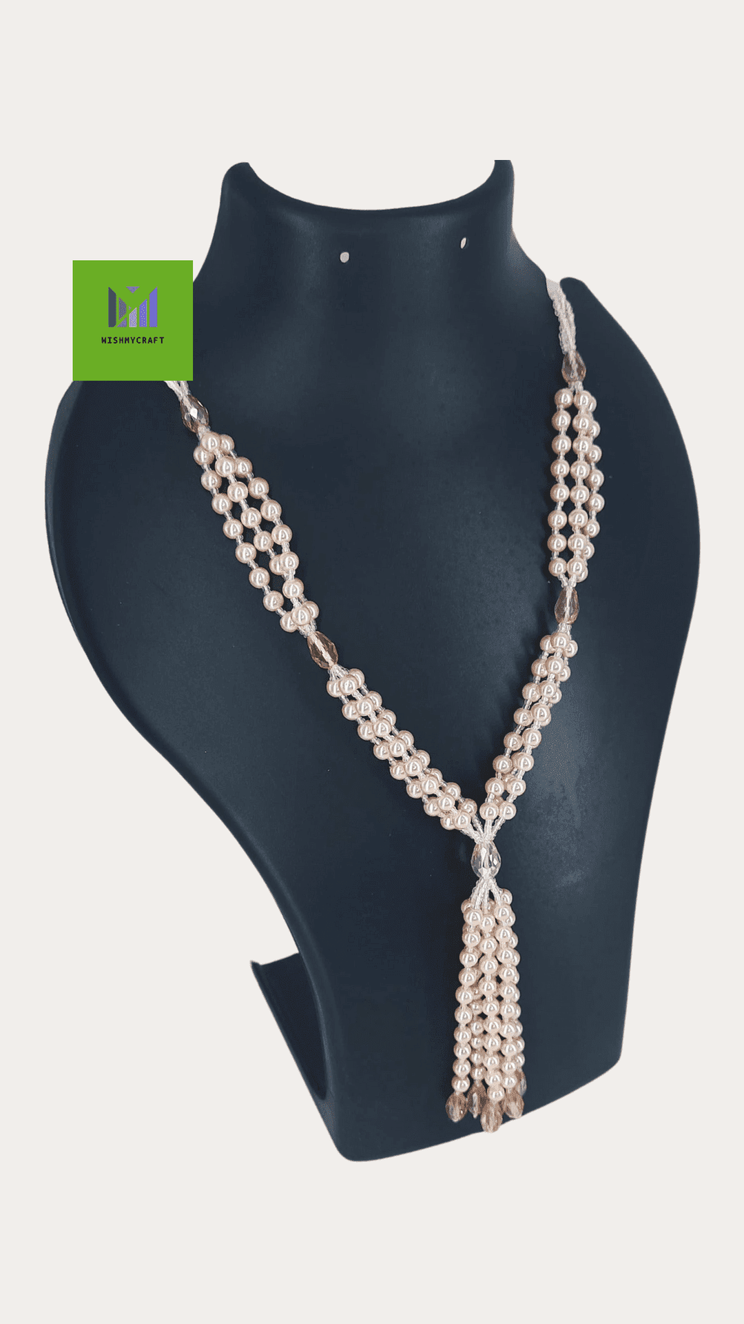 Stylish Tie Long Pearl Necklace