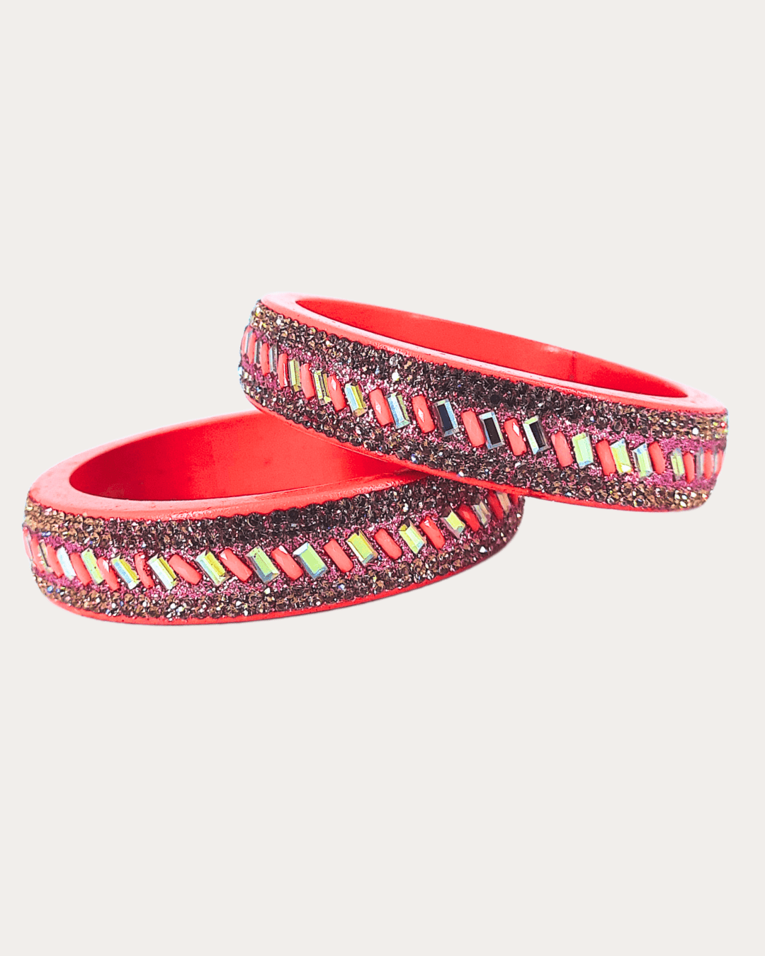 Set of 2 Traditional Rajasthani Handmade Jaipuri Lakh Bangle 2.4