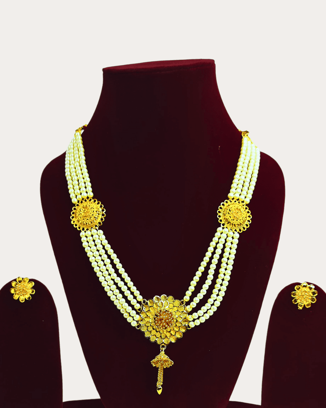 Moti Gold Plated Necklace