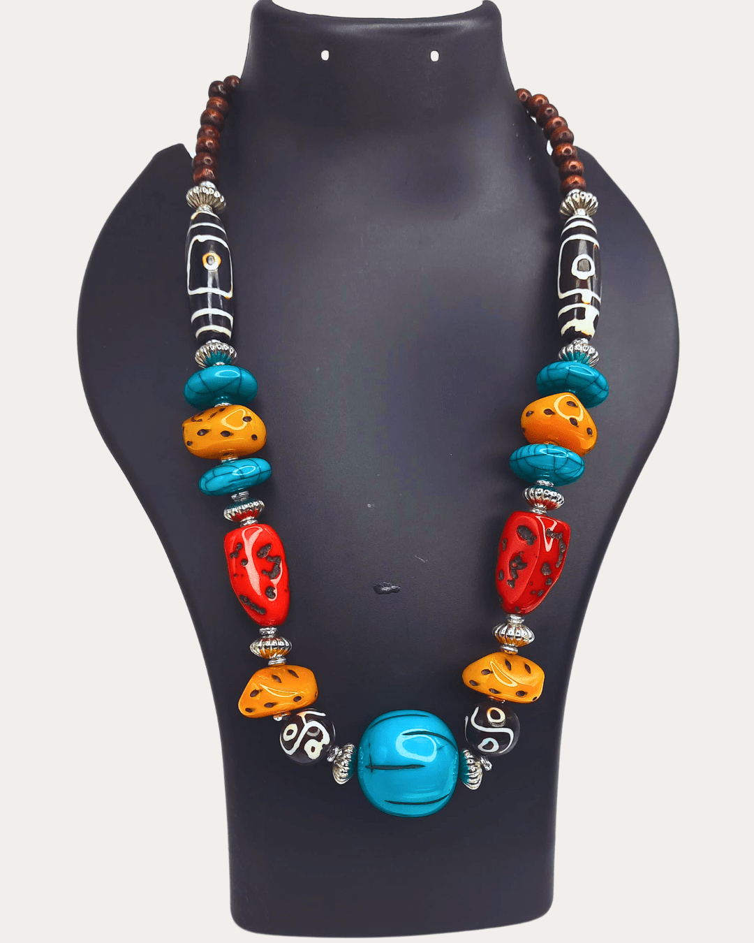 Ethnic Nepal Beads Necklace