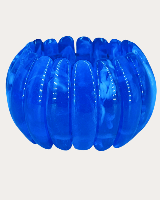 Blue Plastic Beads Bracelet For Girls