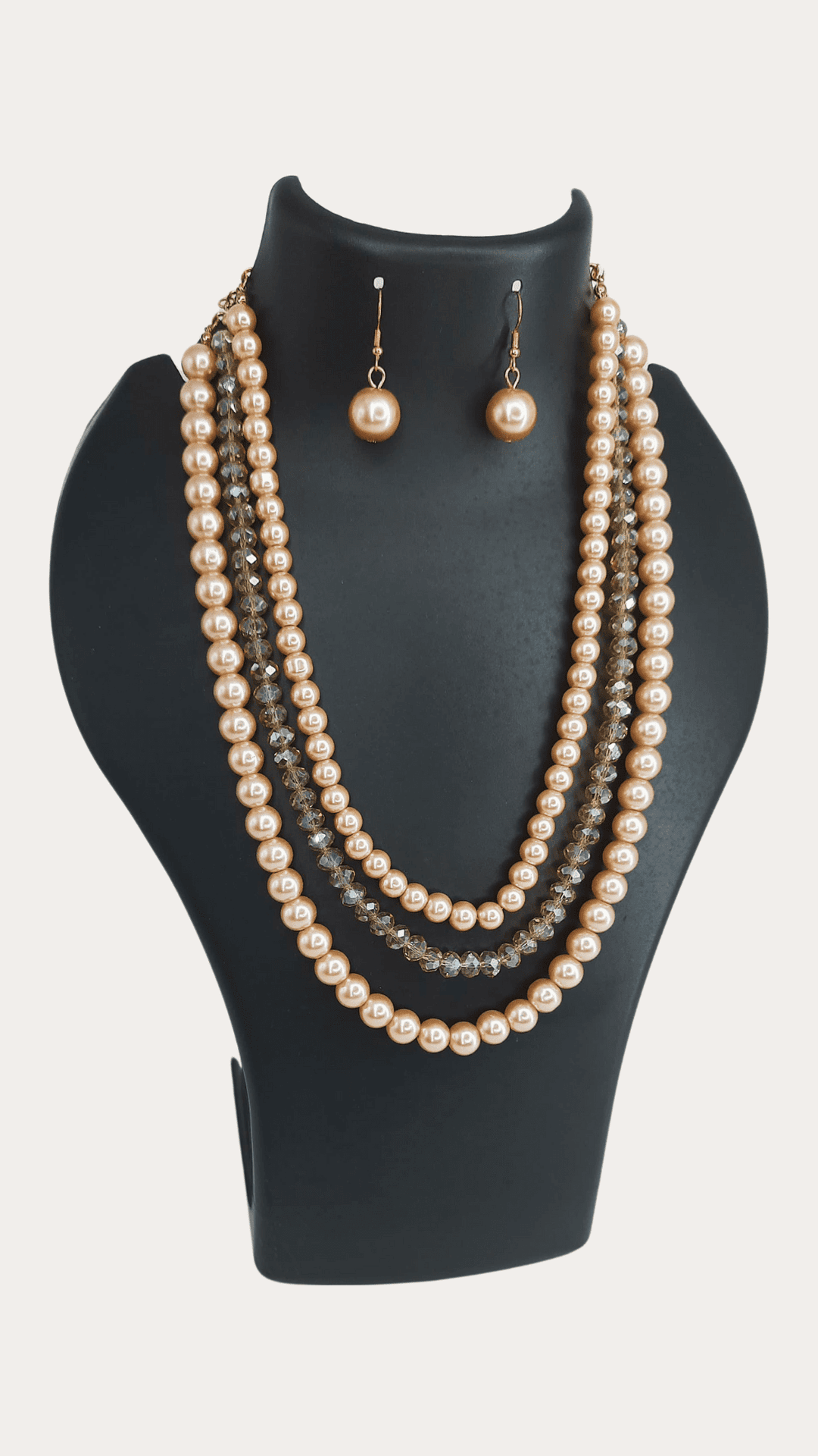 Three Layer Peach Pearl Set