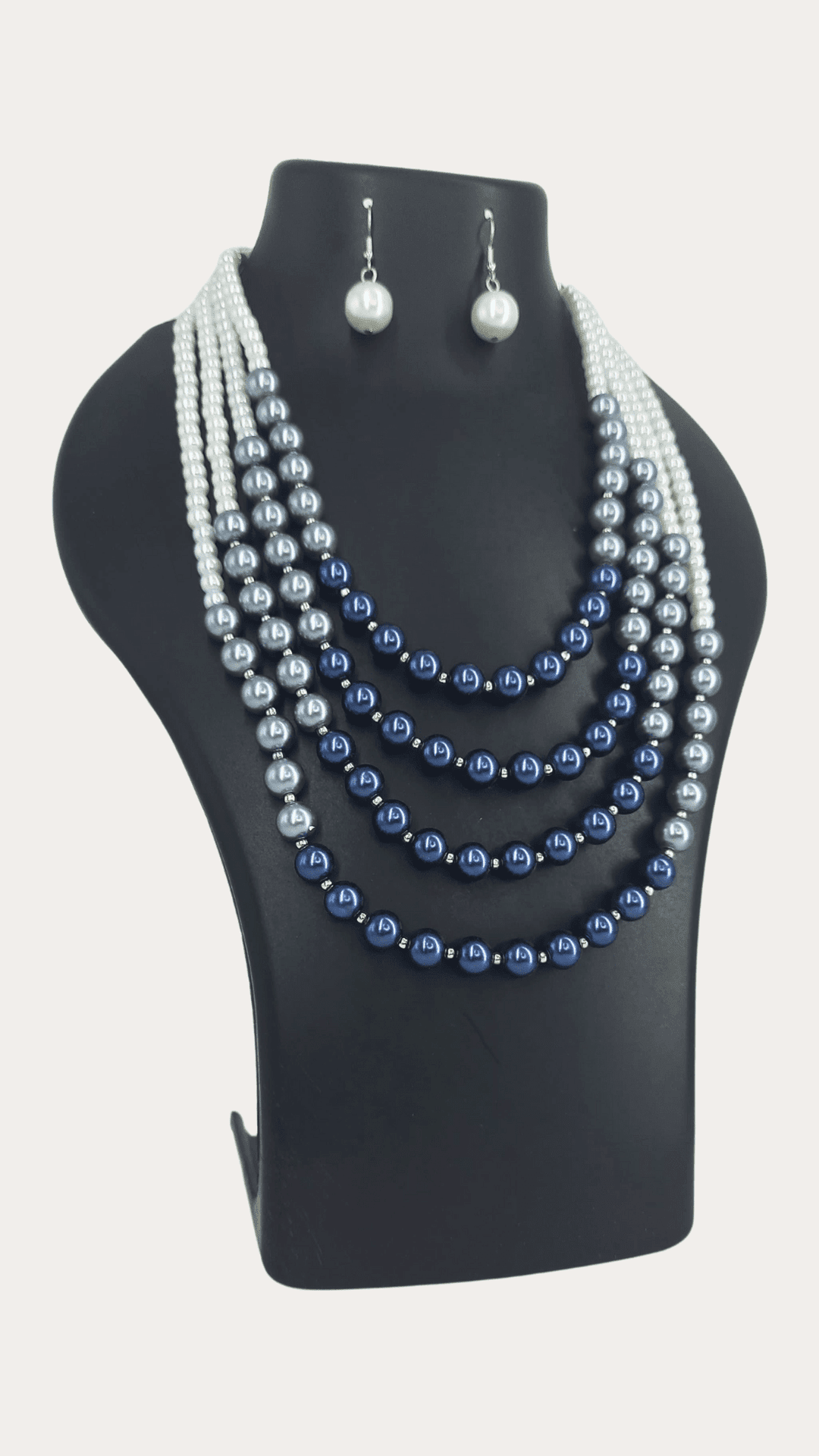 Qaz 4Line Pearl Shell Layered Necklace