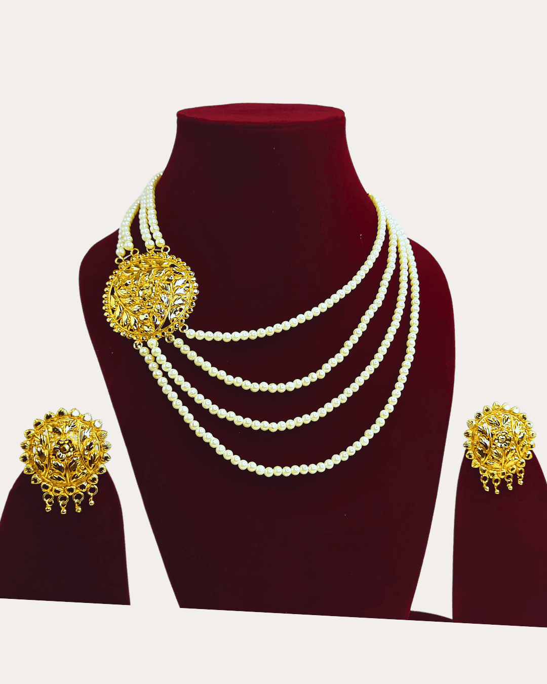 Moti Gold Plated Necklace