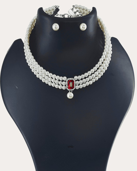 Pearl Choker Hansuli Necklace