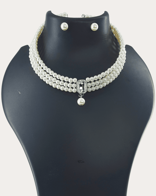 Pearl Choker Hansuli Necklace