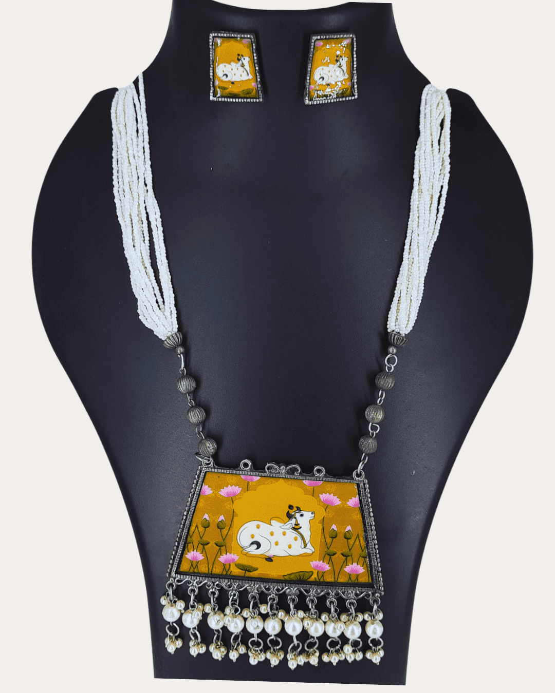 Madhubani Oxy Long Necklace