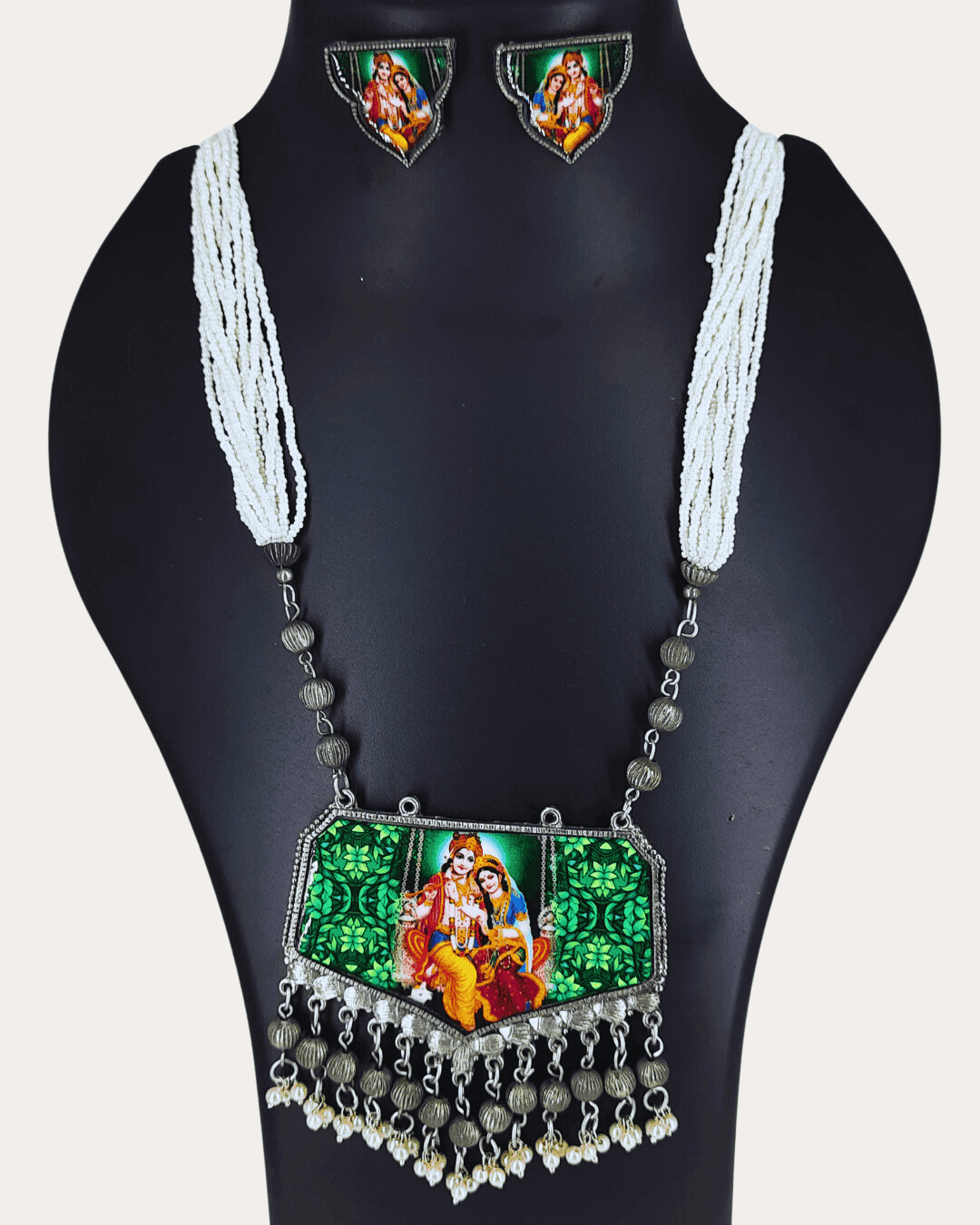 Madhubani Oxy Long Necklace