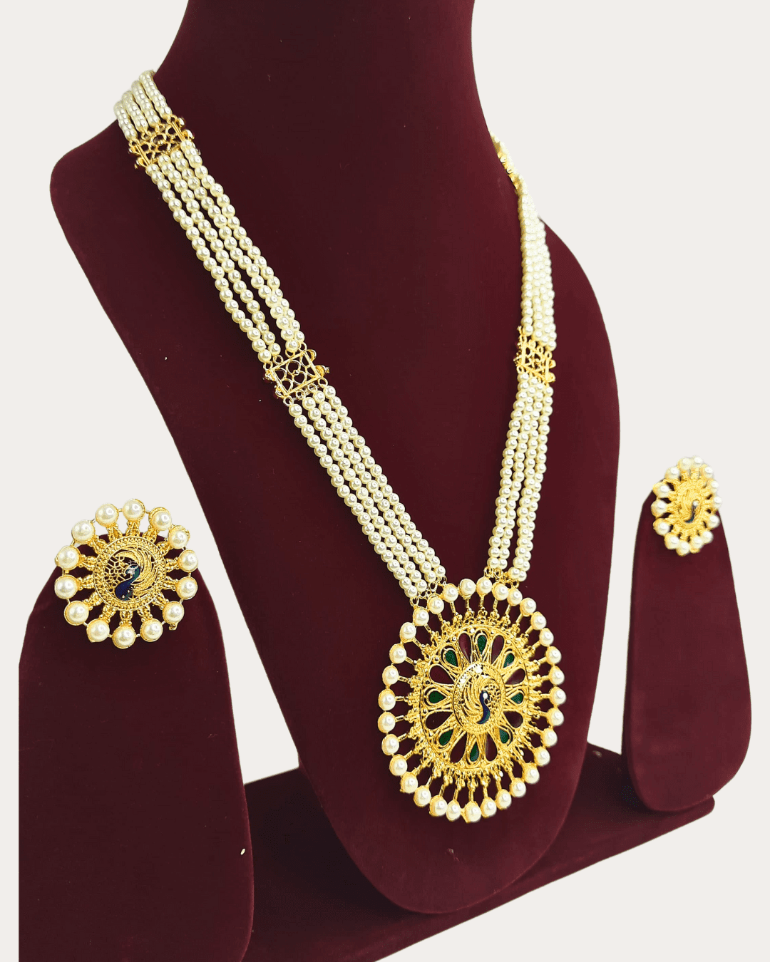 Moti Gold Plated Necklace