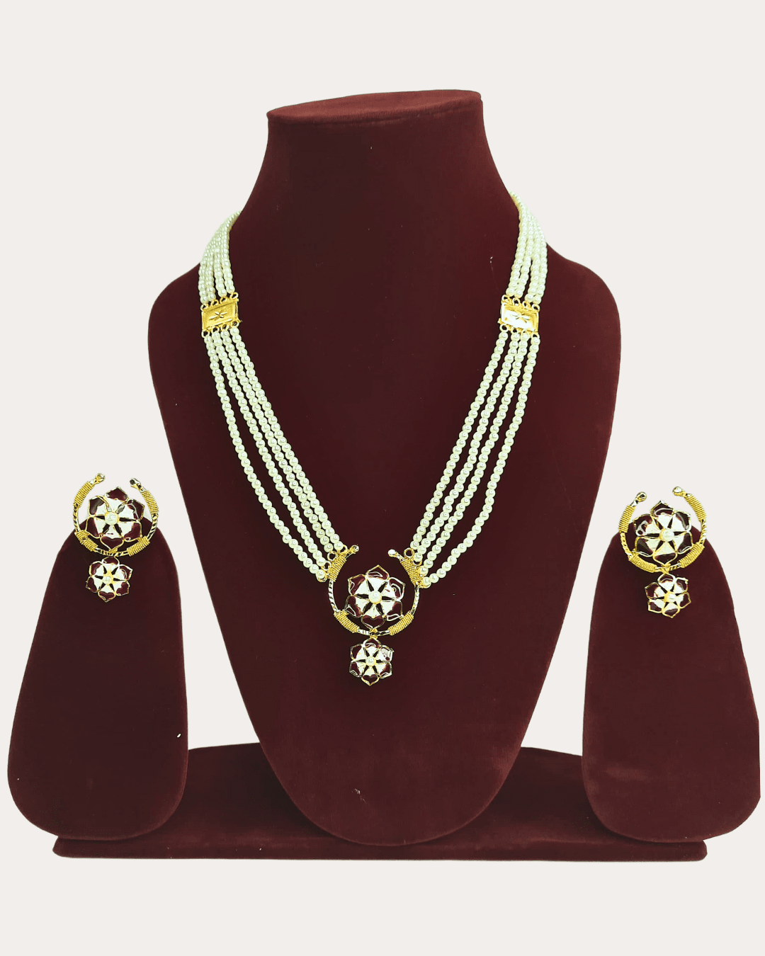 Moti Gold Plated Necklace