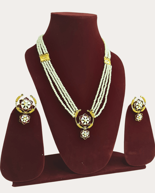 Moti Gold Plated Necklace