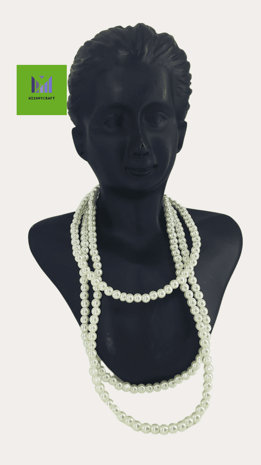 Classic Pearl Lariat Necklace