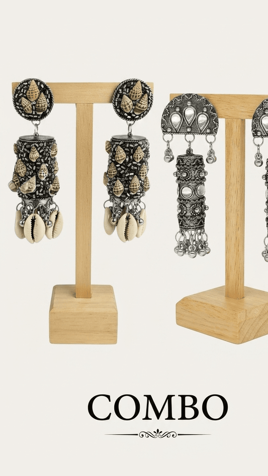 COMBO PACK OF 2 Oxidize jhumka