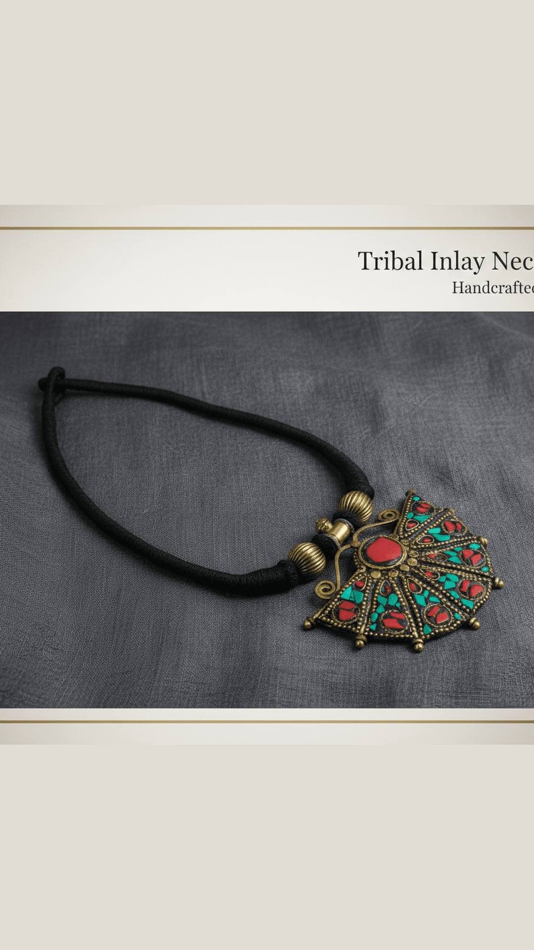 Tibetian Tribal Pendent Necklace