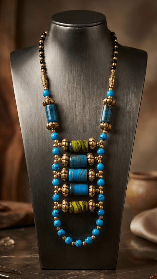 Turquoise Beads Necklace For Women