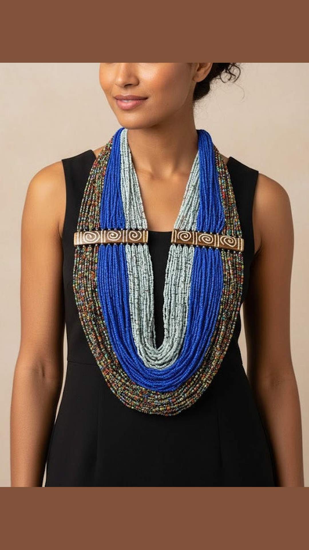 African Tribal Statement Necklace