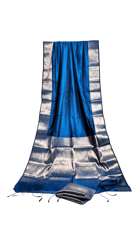 Cotton Silk Saree With Attached Bp