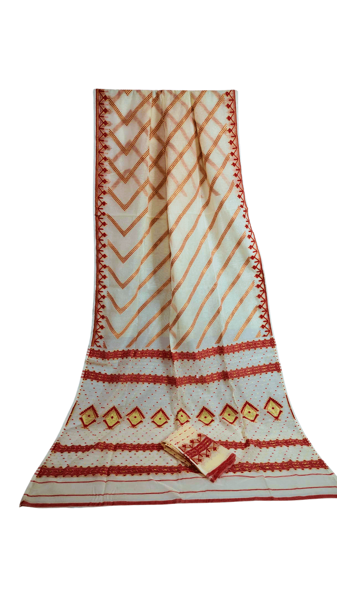 Cotton Soft Dhakai Jamdani Saree