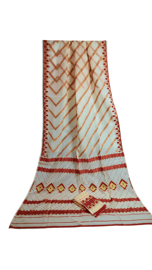Cotton Soft Dhakai Jamdani Saree