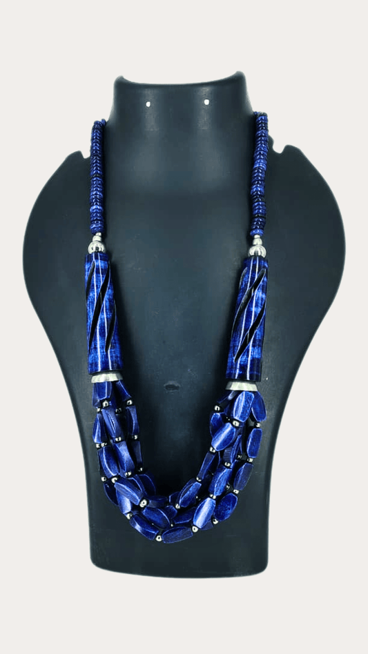 Fashion Blue Beads Necklace