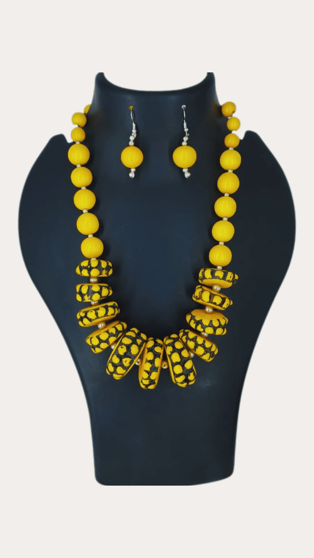 Bumble Luxe Yellow Beads Necklace