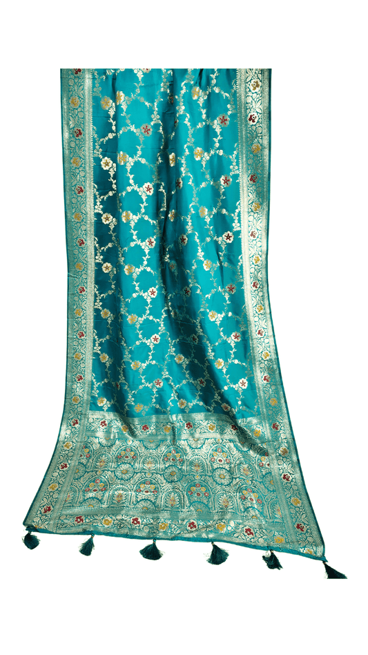 Jaal Katan Silk Saree Radha saree With Bp