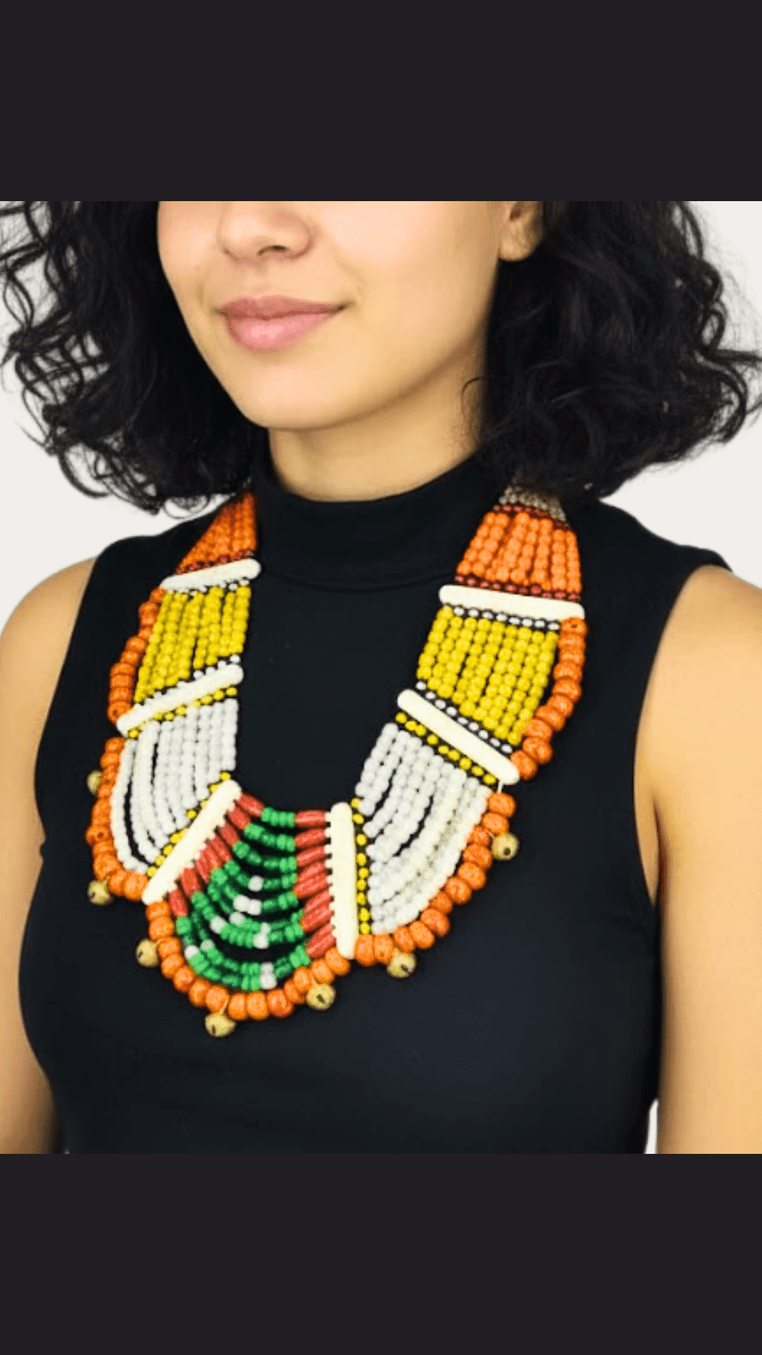 Multicolour Vintage Naga Beaded Necklace