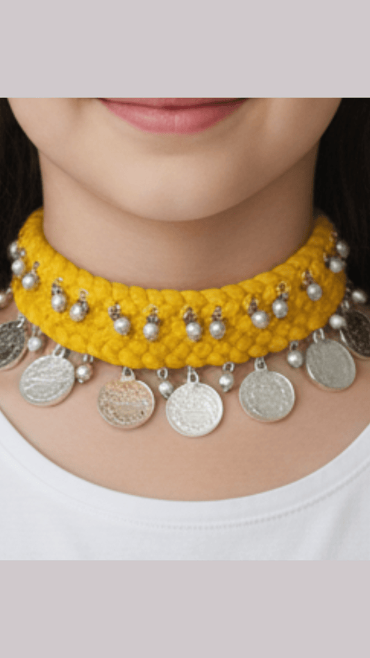 Yellow Gini Choker Necklace