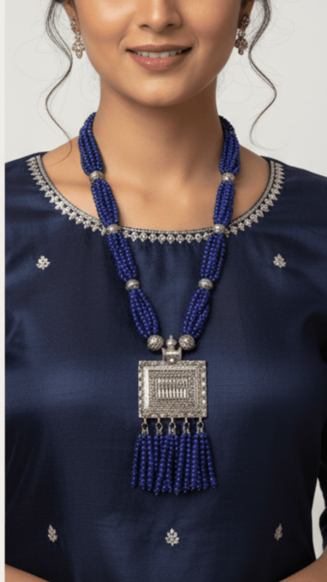 Oxidize Ethnic Necklace Set