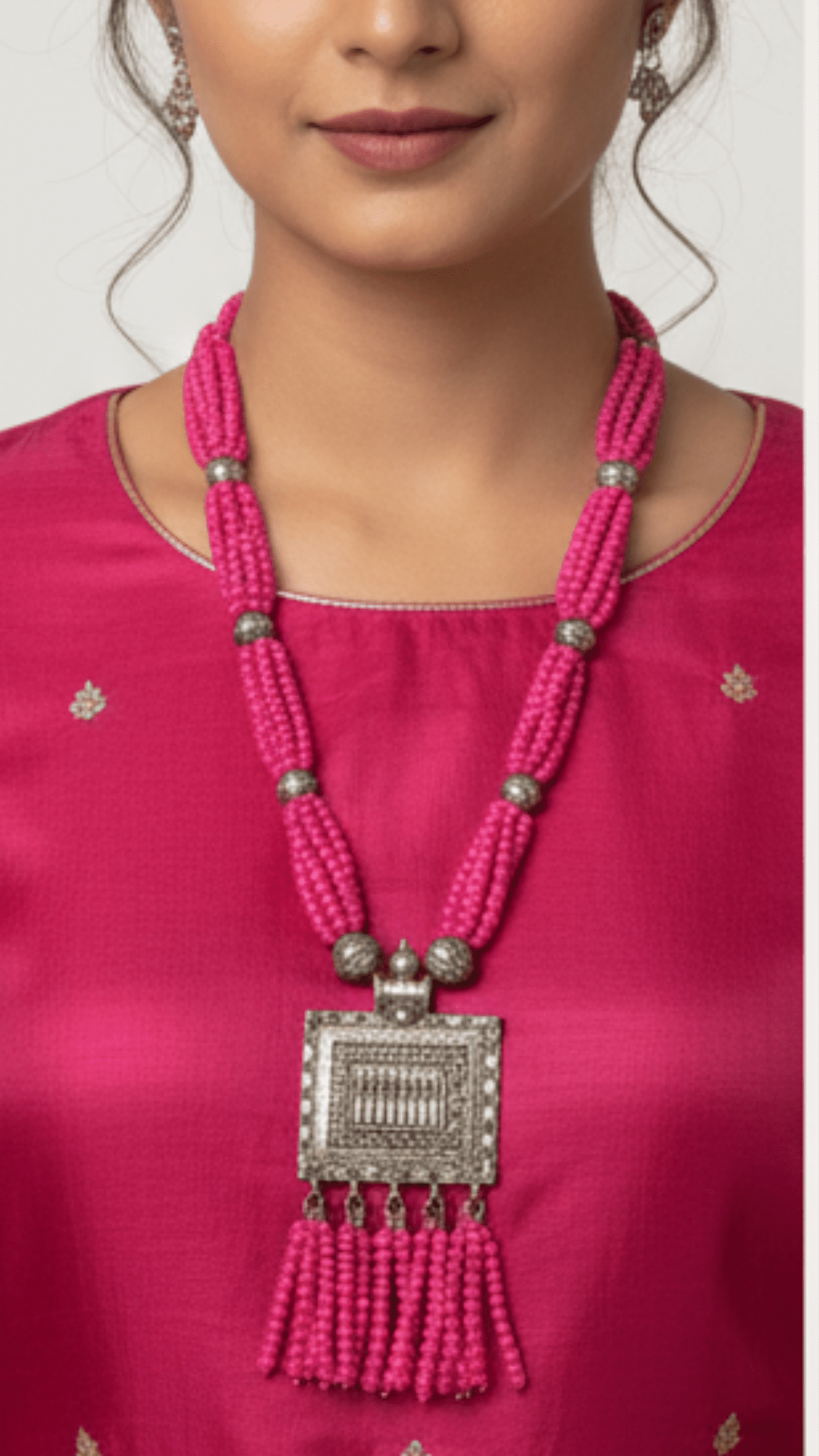 Oxidize Ethnic Necklace Set