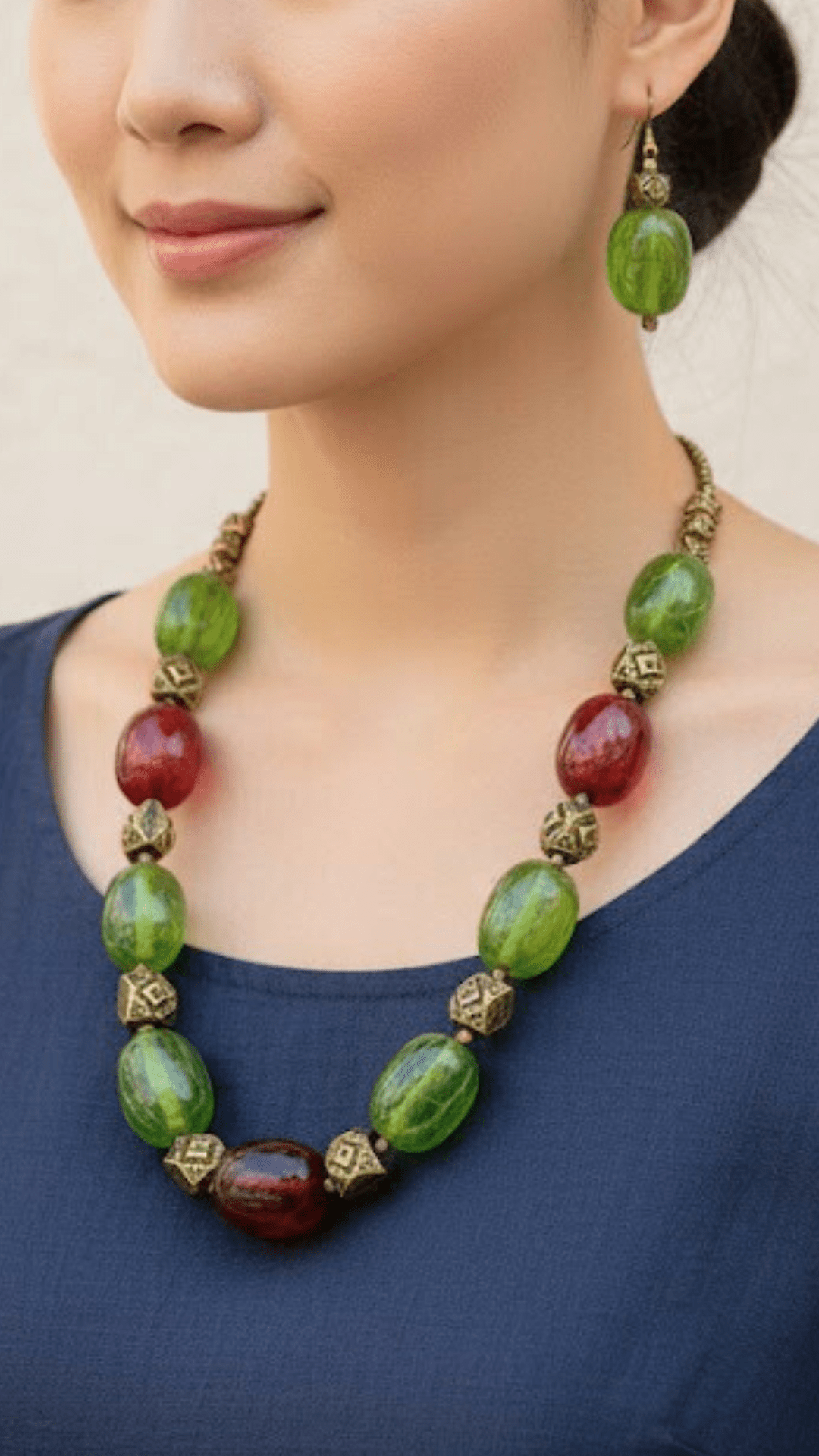 Candy Glass Beads Necklace