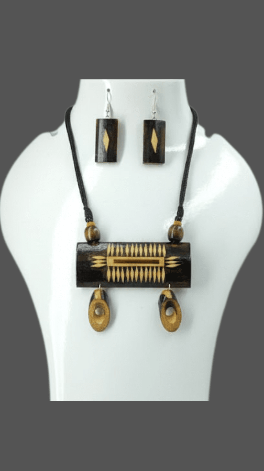 Bamboo Necklace Set