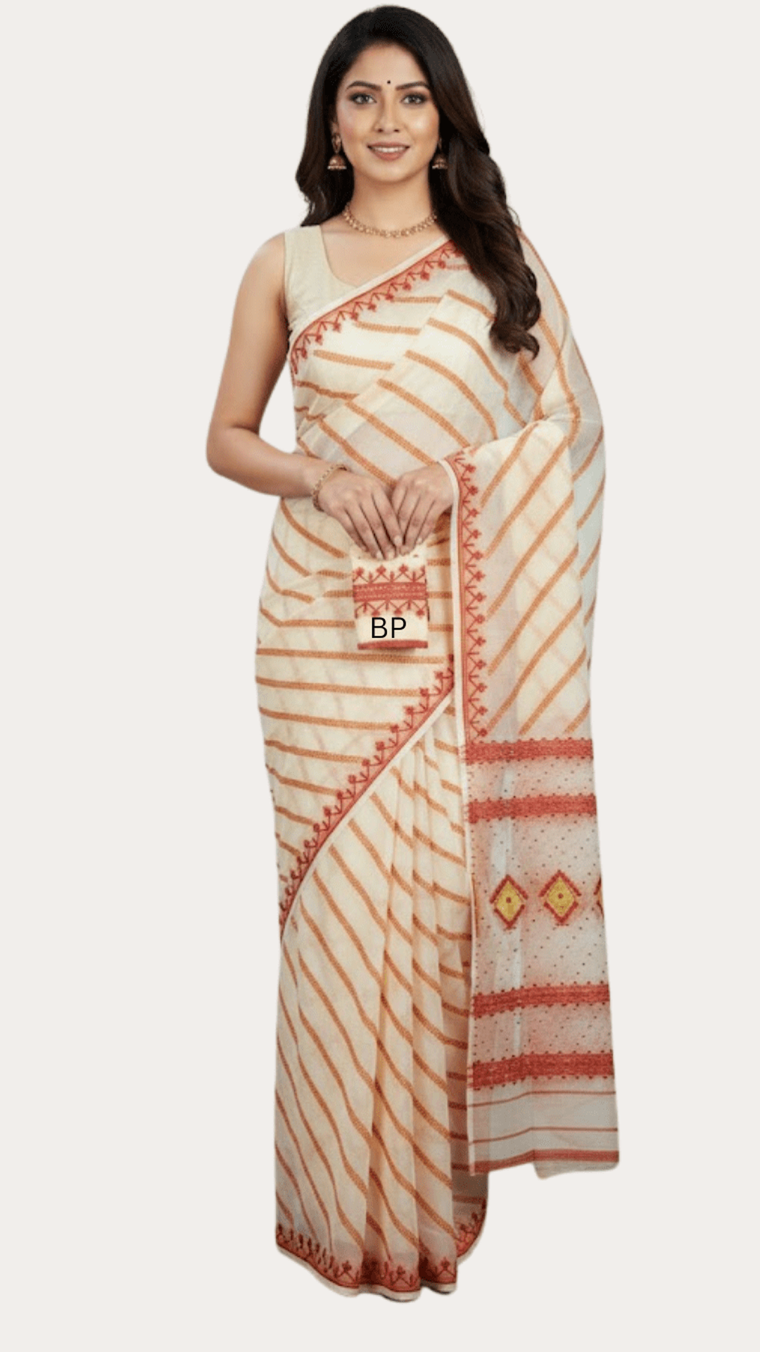 Cotton Soft Dhakai Jamdani Saree