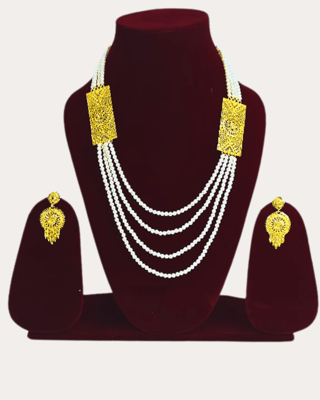 Moti Gold Plated Necklace