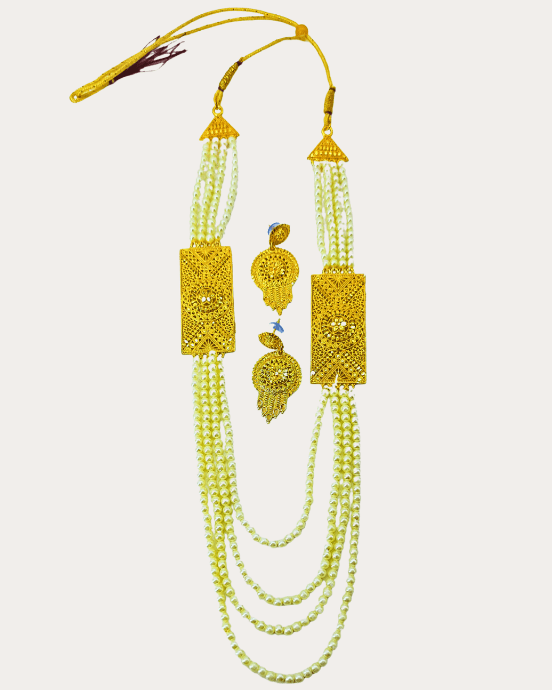 Moti Gold Plated Necklace