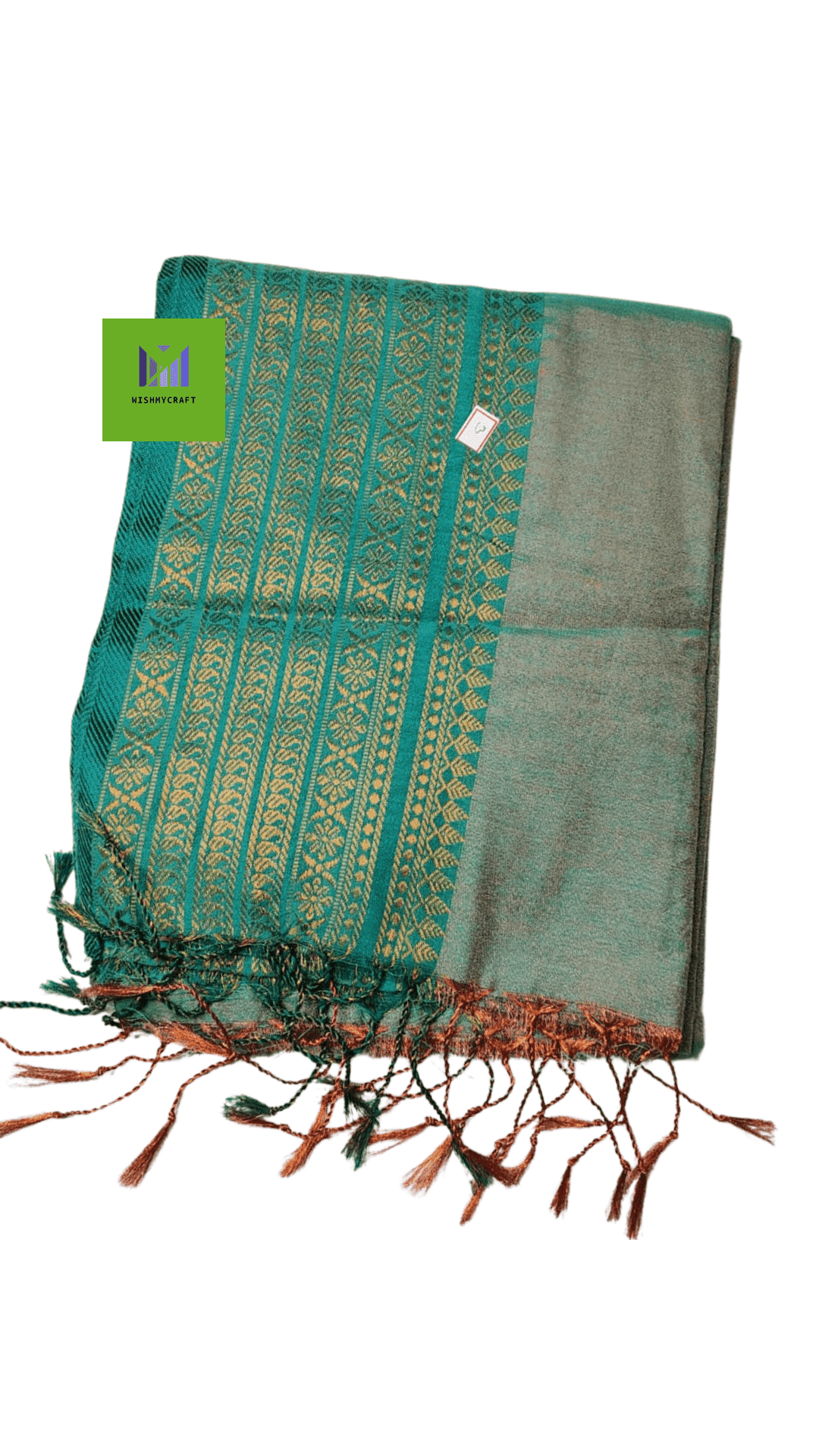 Dual Tone Cotton Silk Handloom Saree