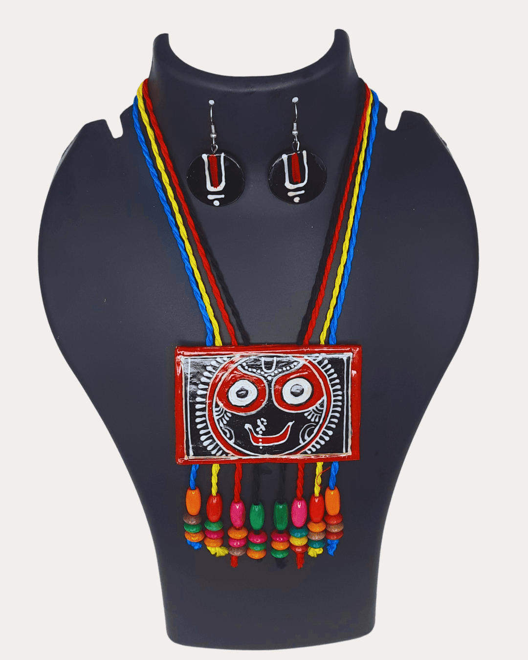 Clay Hand Paint Necklace