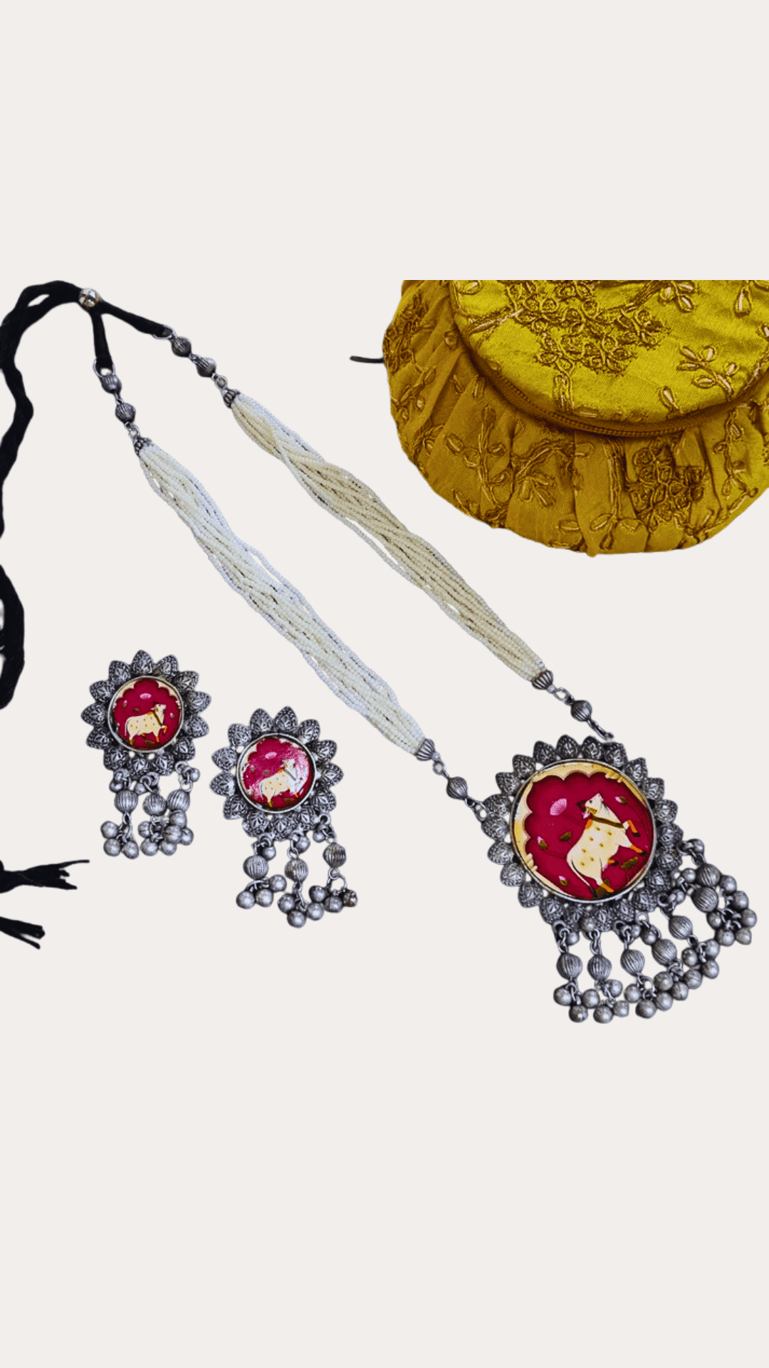 MADHUBANI OXY LONG NECKLACE SET