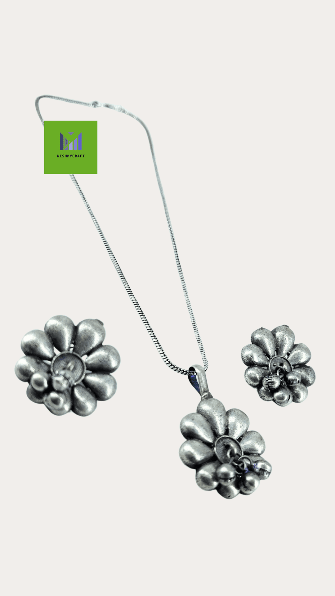 Oxidize Chain Pendent Set