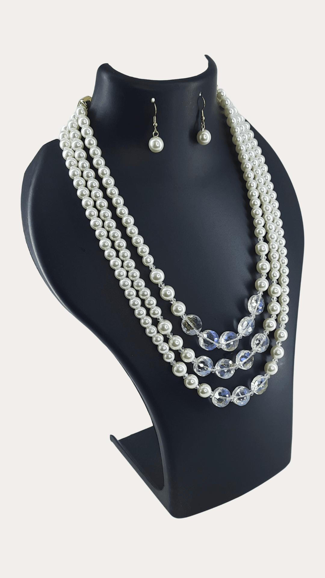 Shimmering Pearl and Crystal Set