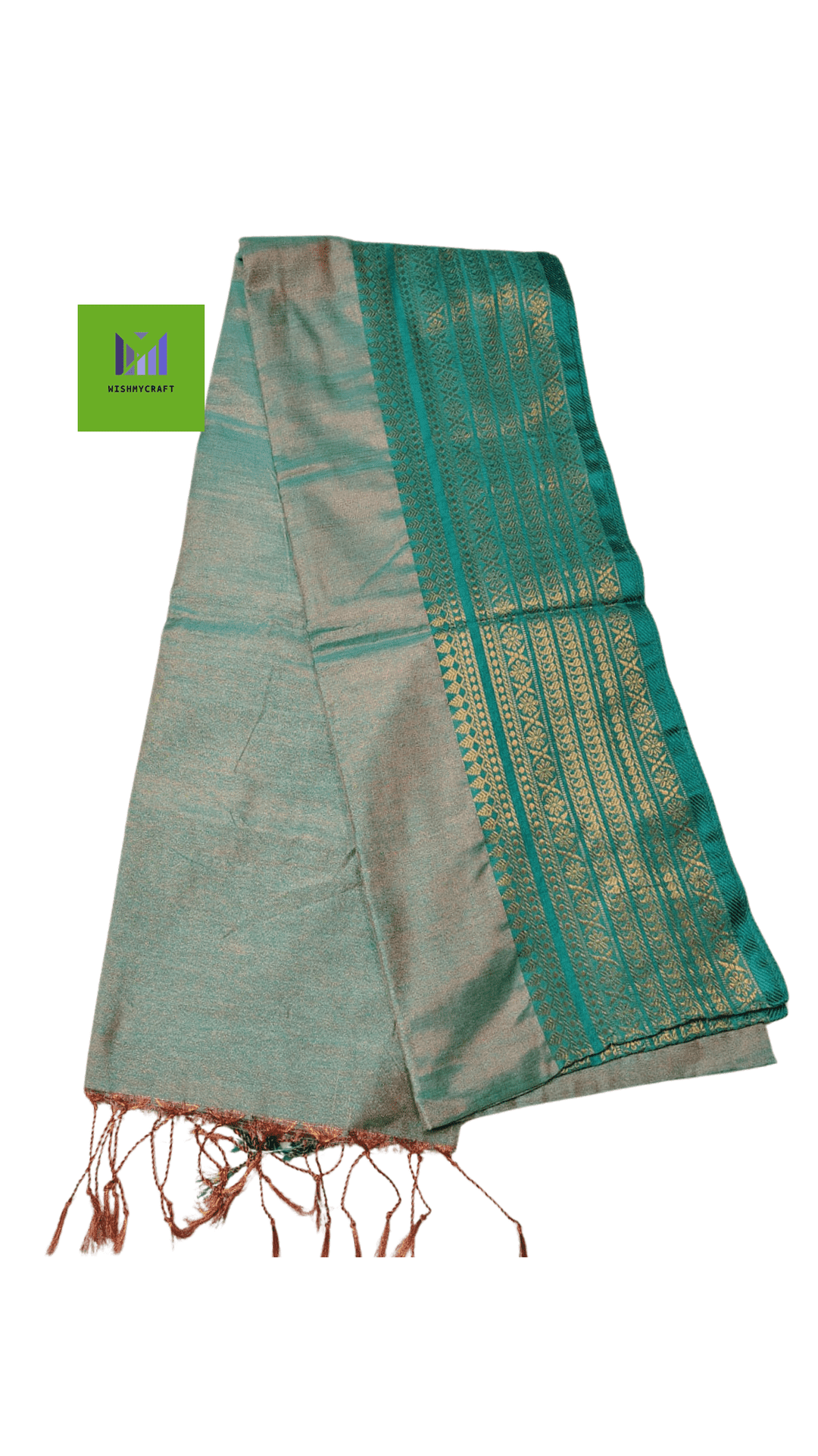 Dual Tone Cotton Silk Handloom Saree