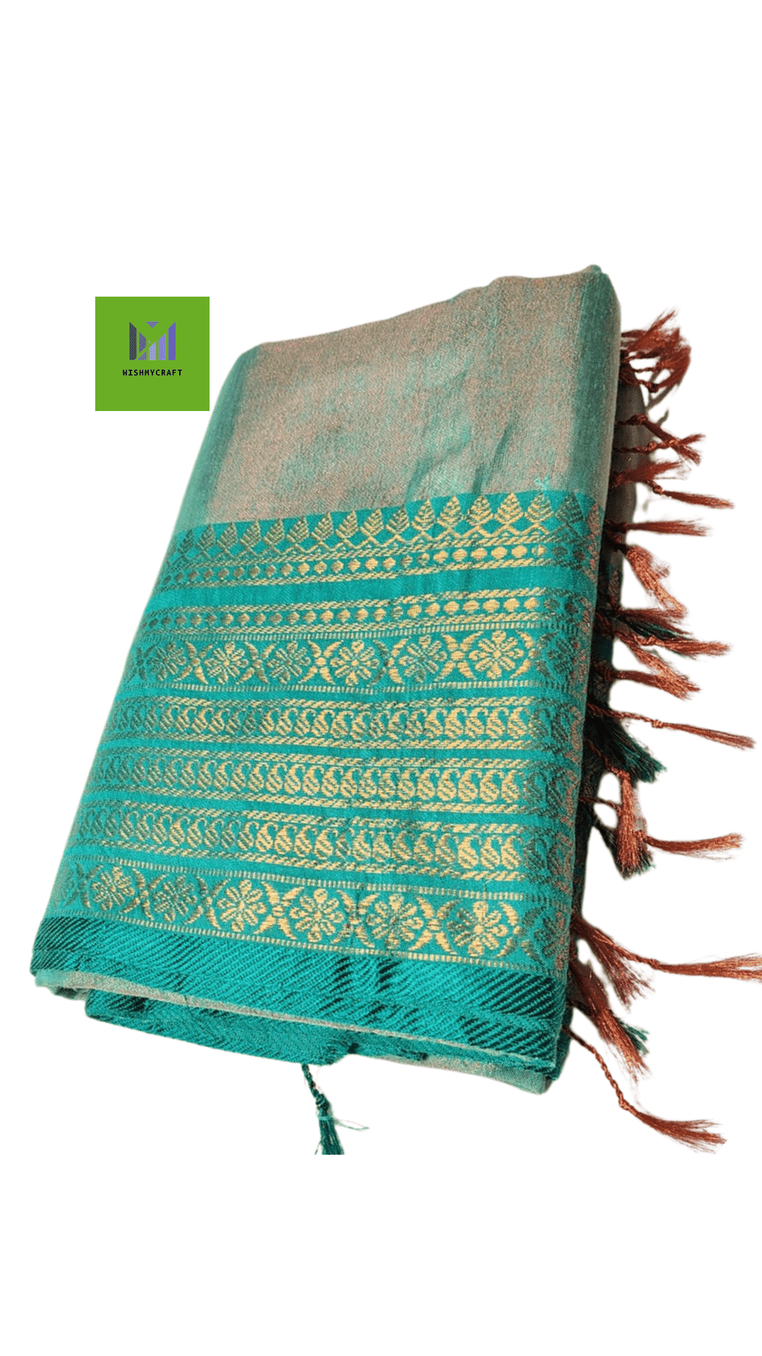 Dual Tone Cotton Silk Handloom Saree