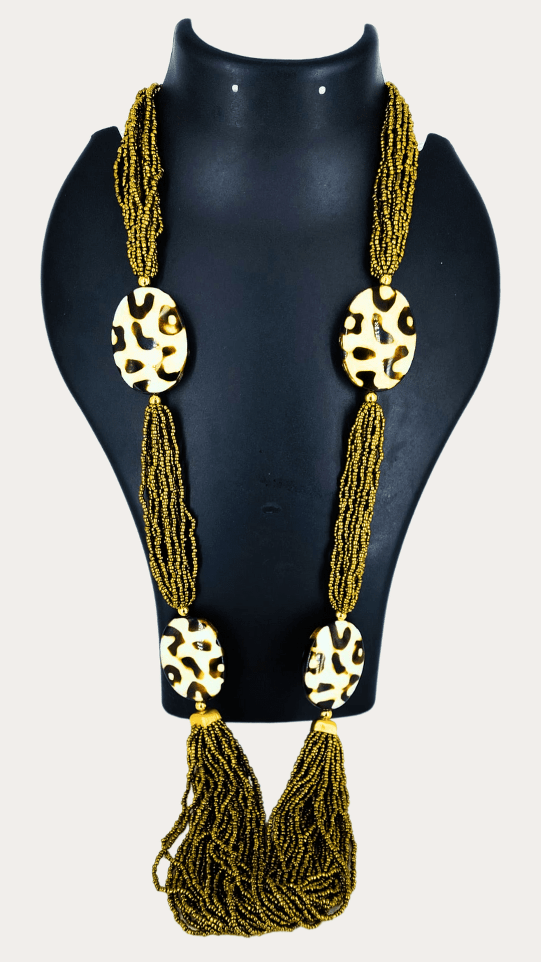 Trib Long Necklace With Beads
