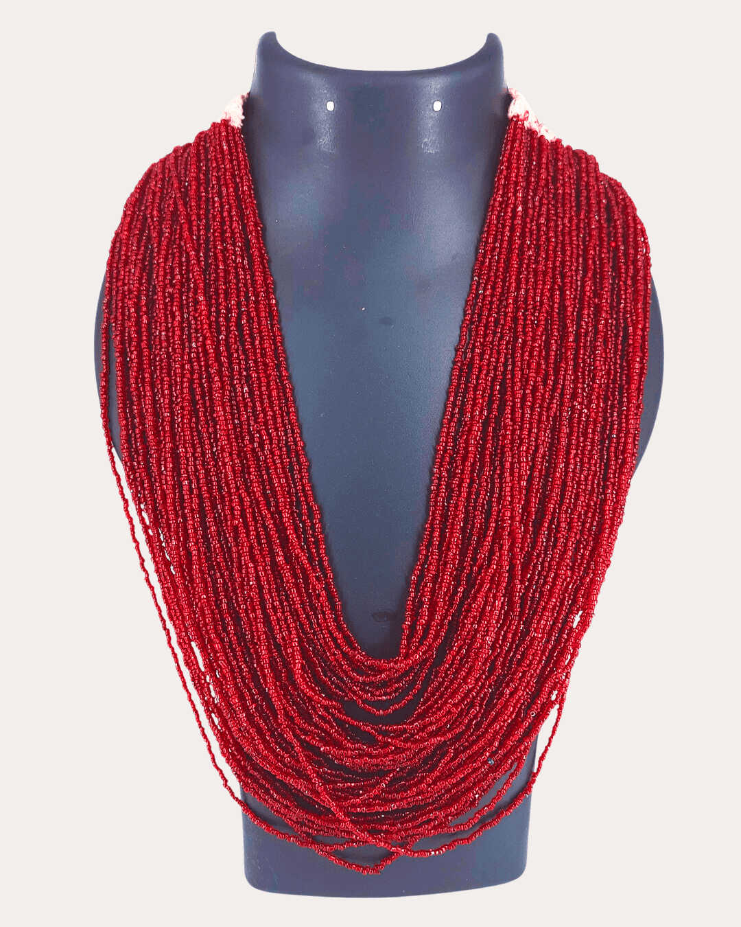 Trib Layered Synthetic Beads Stylish Tiny Beads Necklace / Variant Colour Available