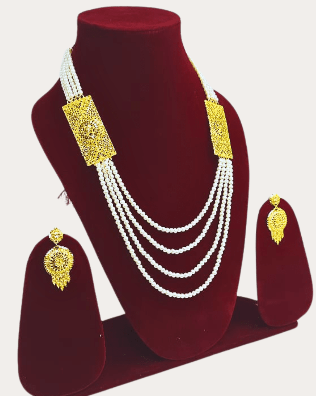 Moti Gold Plated Necklace