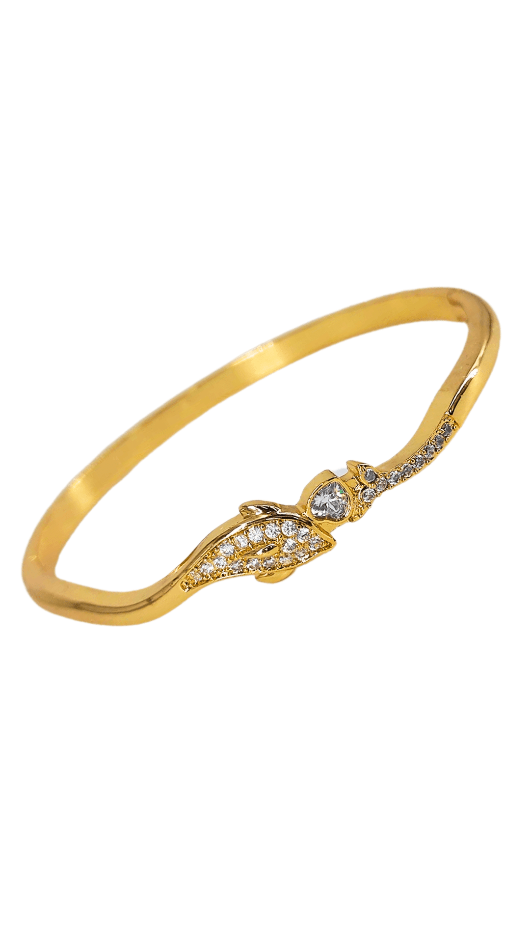 Anti Tarnish Studded Cuff Bracelet For Women and Girls, Stylish Kada Bracelet