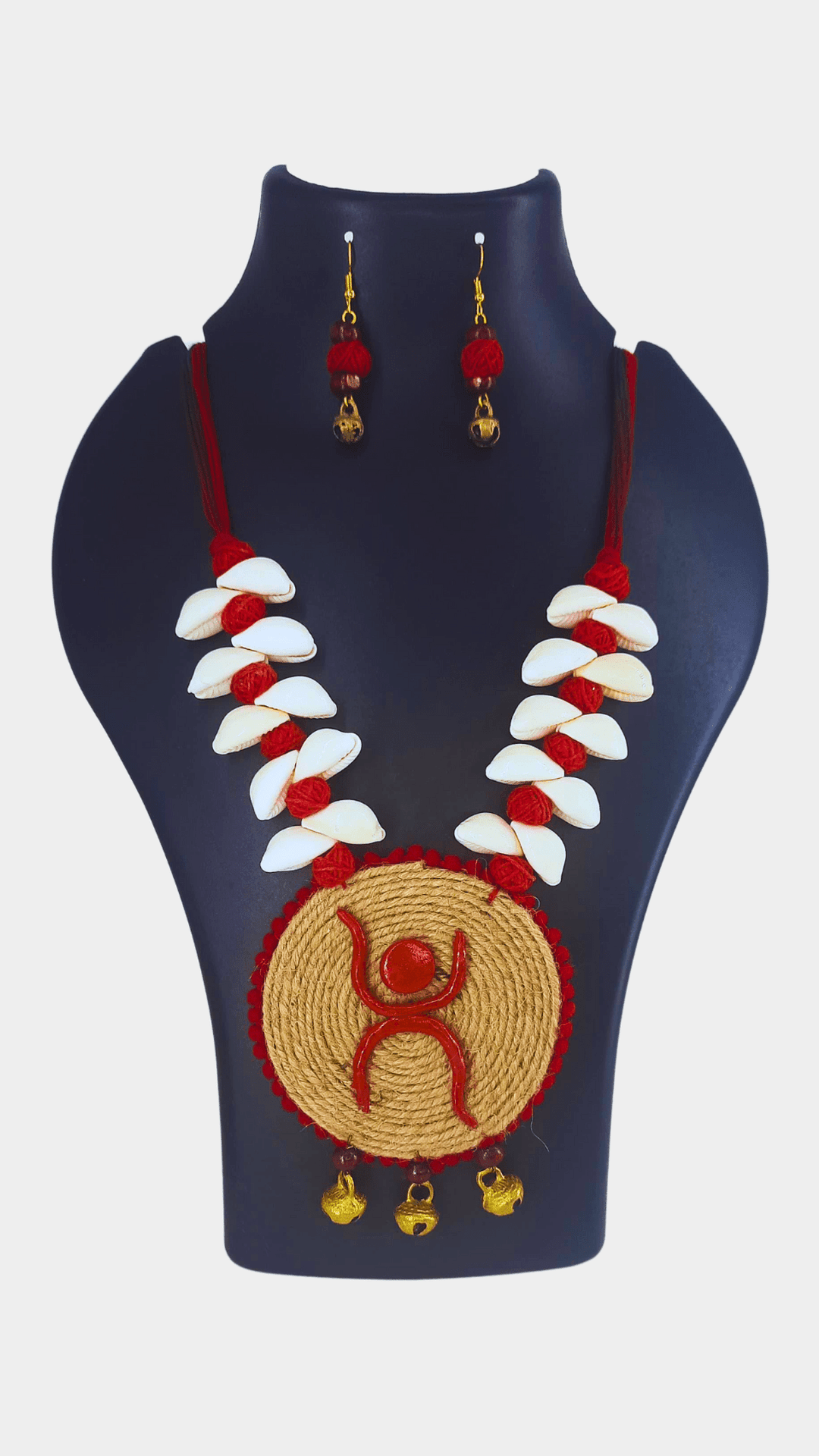 Swastik Handcrafted Cowrie Necklace