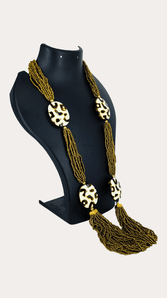 Trib Long Necklace With Beads